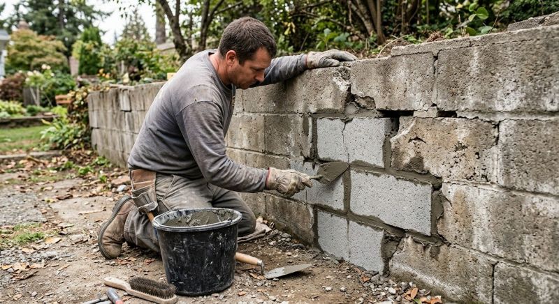 Block Wall Repair in Deland, FL