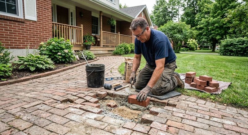 Brick Flatwork Repair in Lake Mary, FL