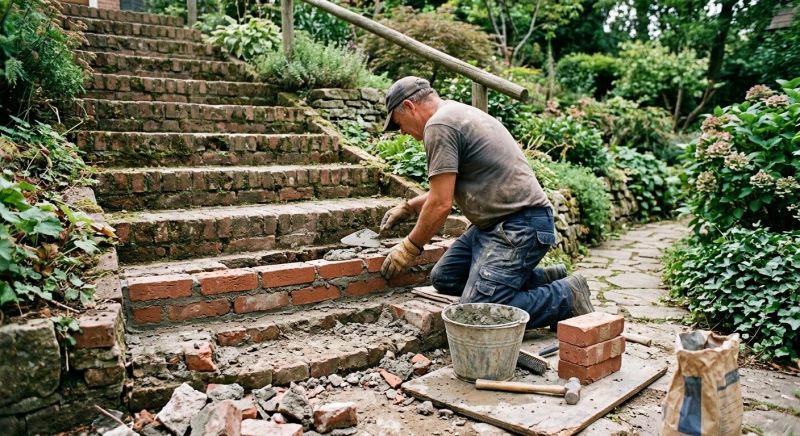 Brick Stairs Repair in Astor, FL