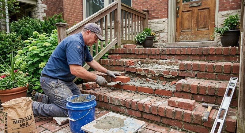 Brick Stoop Repair in Deland, FL