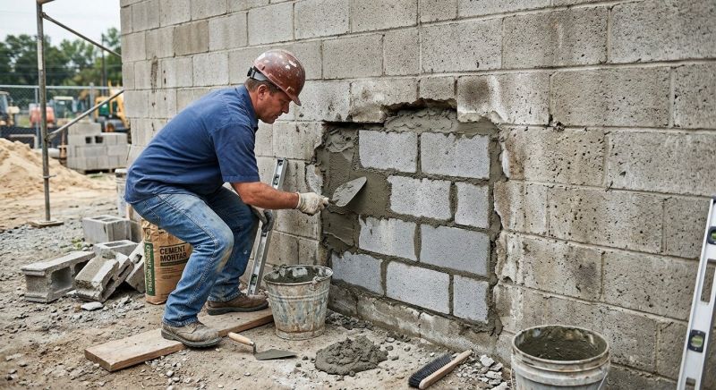 Cinder Block Repair in Deland, FL