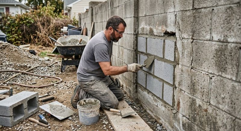 Cinder Block Wall Repair in De Leon Springs, FL