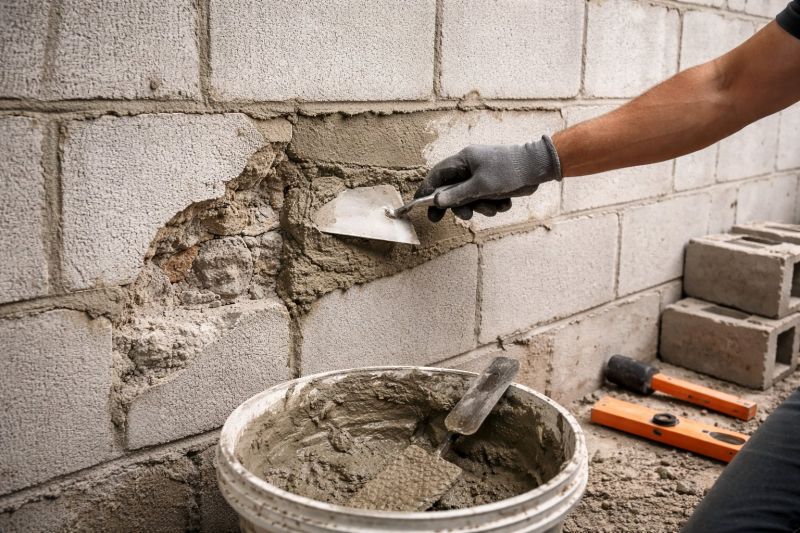 Cinder Block Wall Repair in Deland, FL