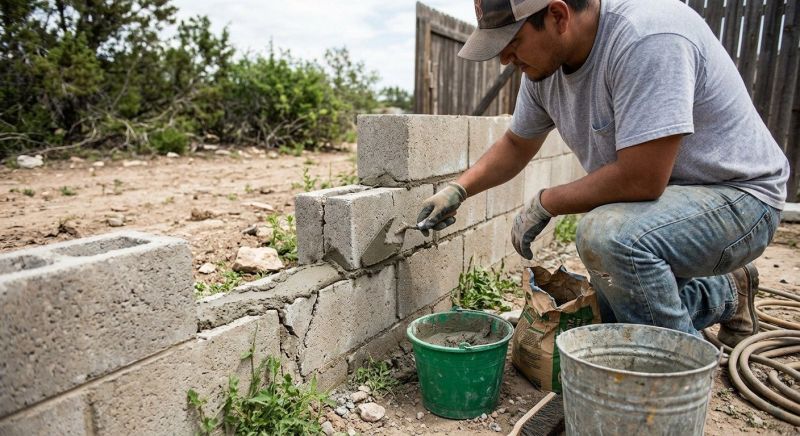 Concrete Block Wall Repair in Deland, FL