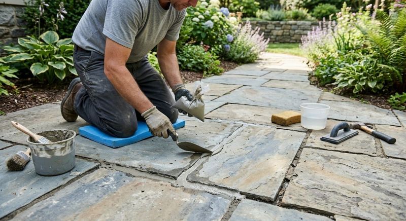 Stone Walkway Repair in Deland, FL
