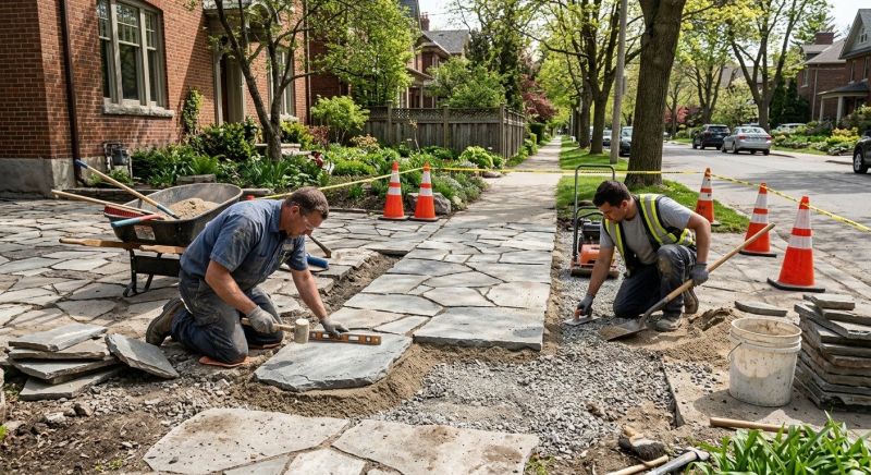 Stone Walkway Repair in Deland, FL
