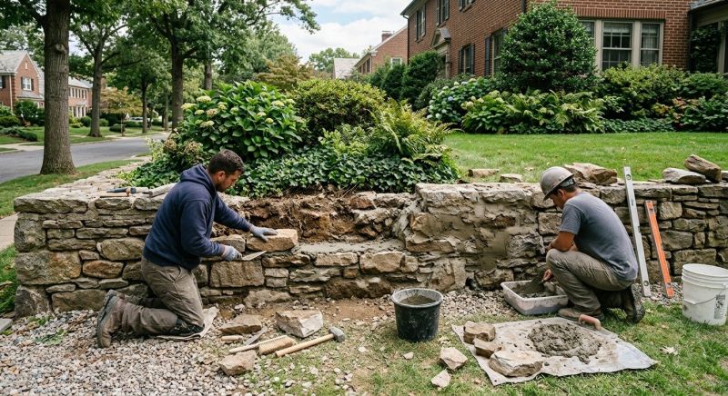 Stone Wall Repair in De Leon Springs, FL
