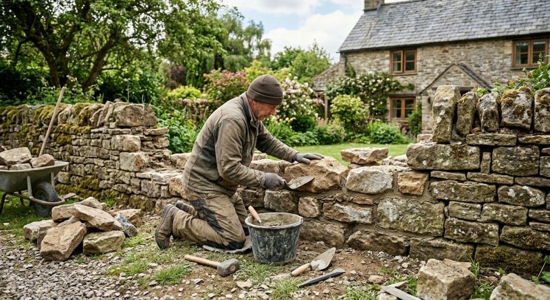 Stone Wall Repair in Longwood, FL