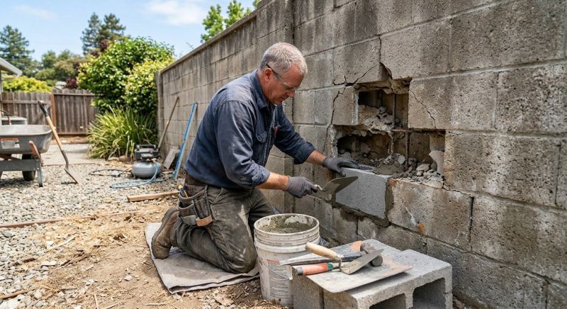 Stone Wall Repair in Winter Springs, FL